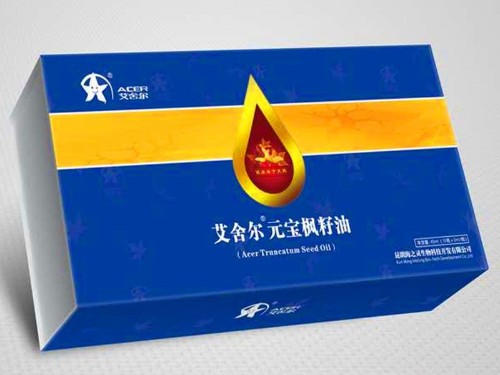 融匯草木精華，煥發(fā)青春魅力！昆明海之靈艾舍爾元寶楓籽油包裝盒定制