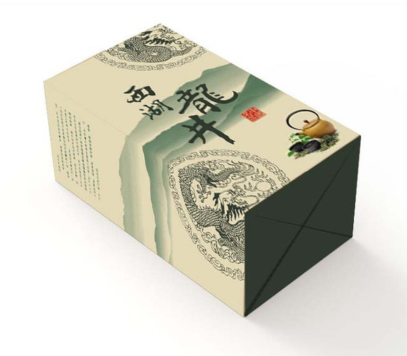 龍井茶葉包裝圖案選??！