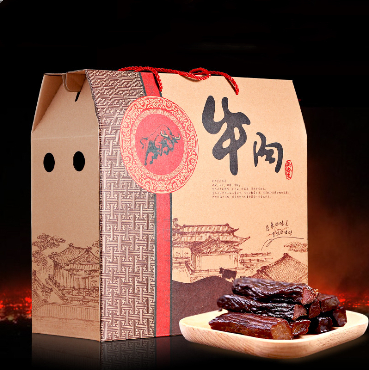 牛干巴禮盒包裝定制！